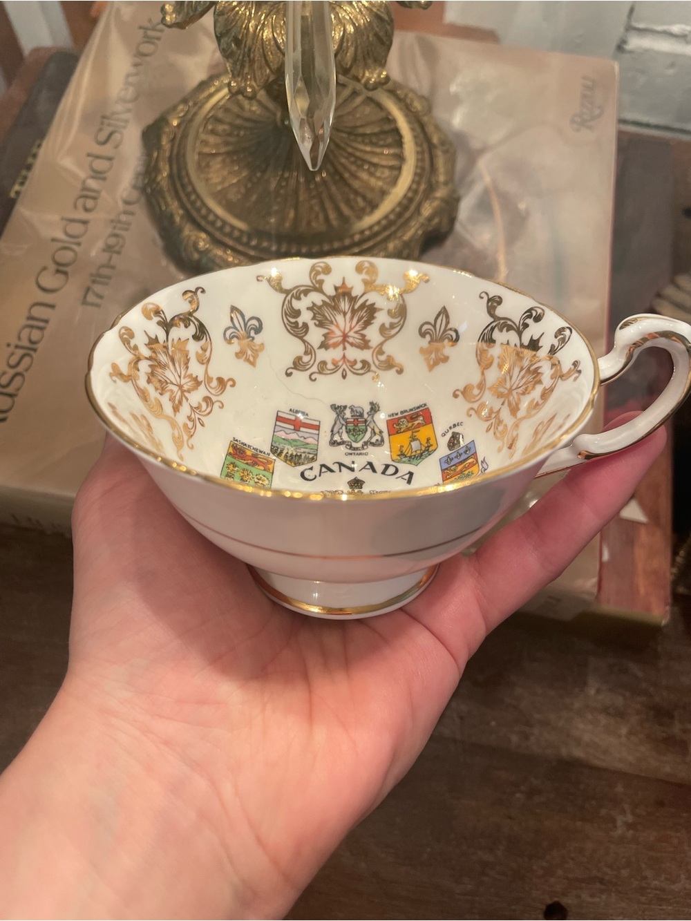 Vintage PARAGON Fine Bone China CANADIAN COAT OF ARMS Teacup